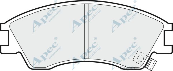 APEC BRAKING Piduriklotsi komplekt,ketaspidur PAD741